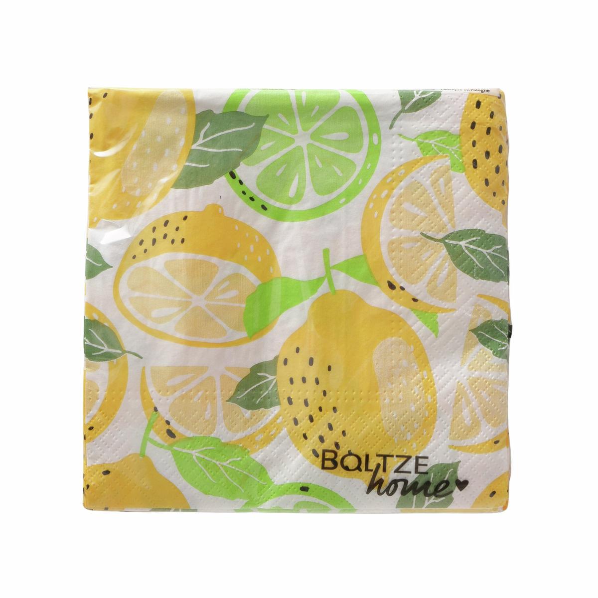 Boltze Servietten Lemon 20-tlg.
