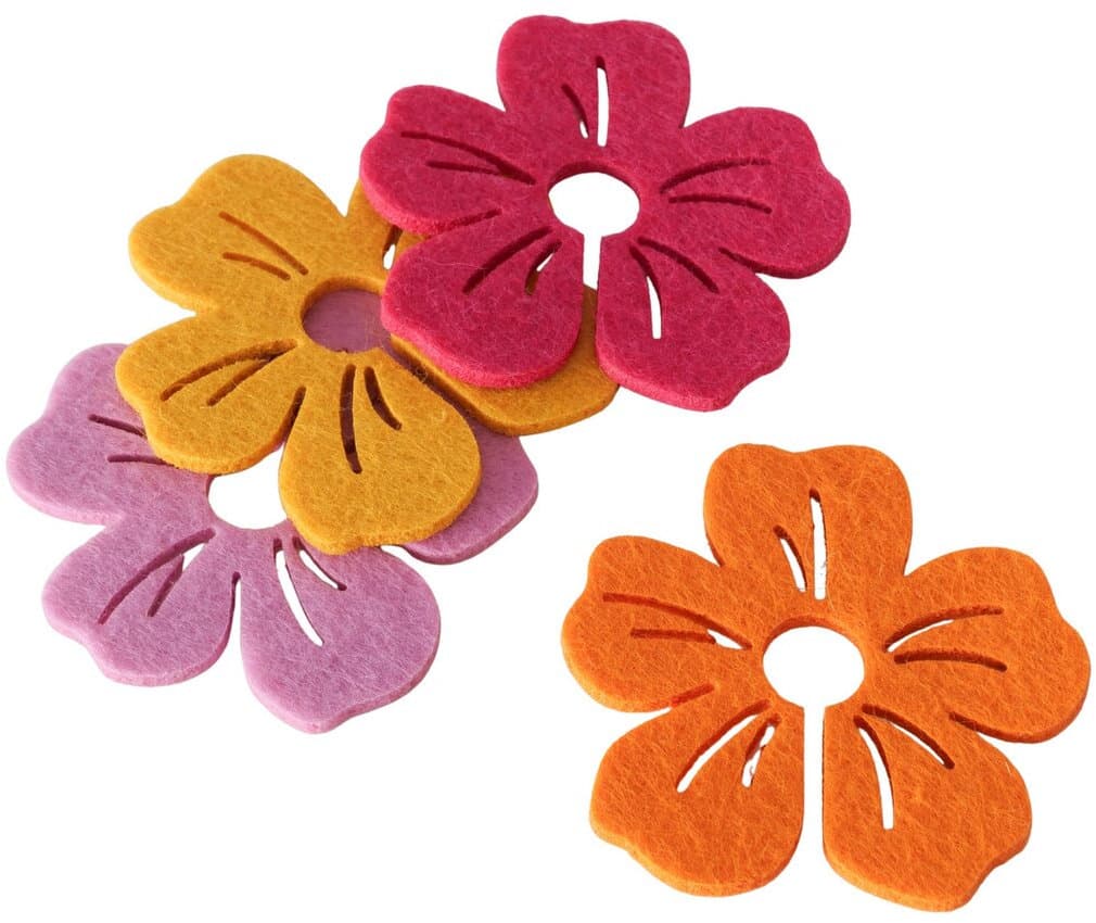 Boltze Glasmarkierer Hibiscus 4-tlg.