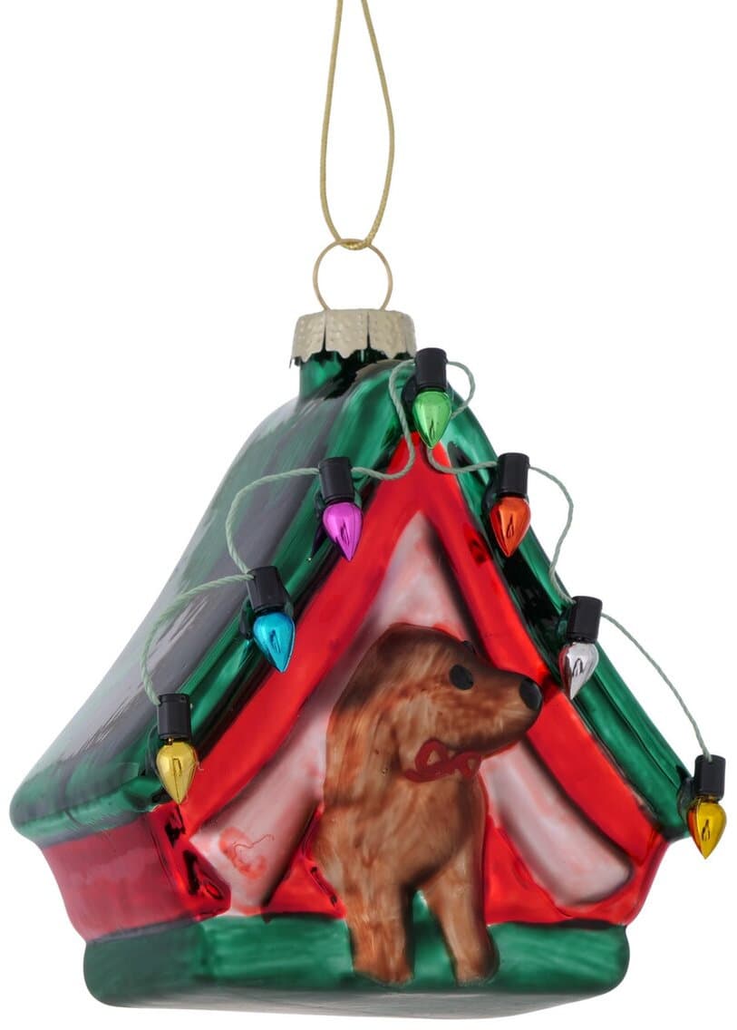 Boltze Weihnachtsanhänger Camping-Dog