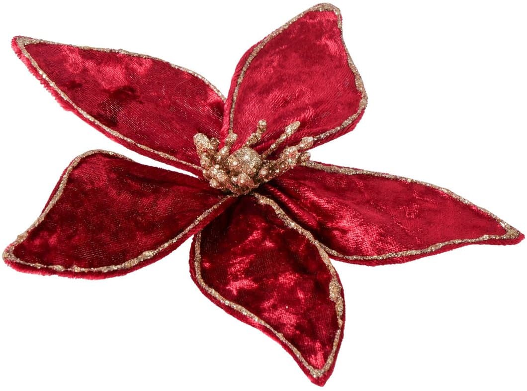 Boltze Dekoclip Poinsetia