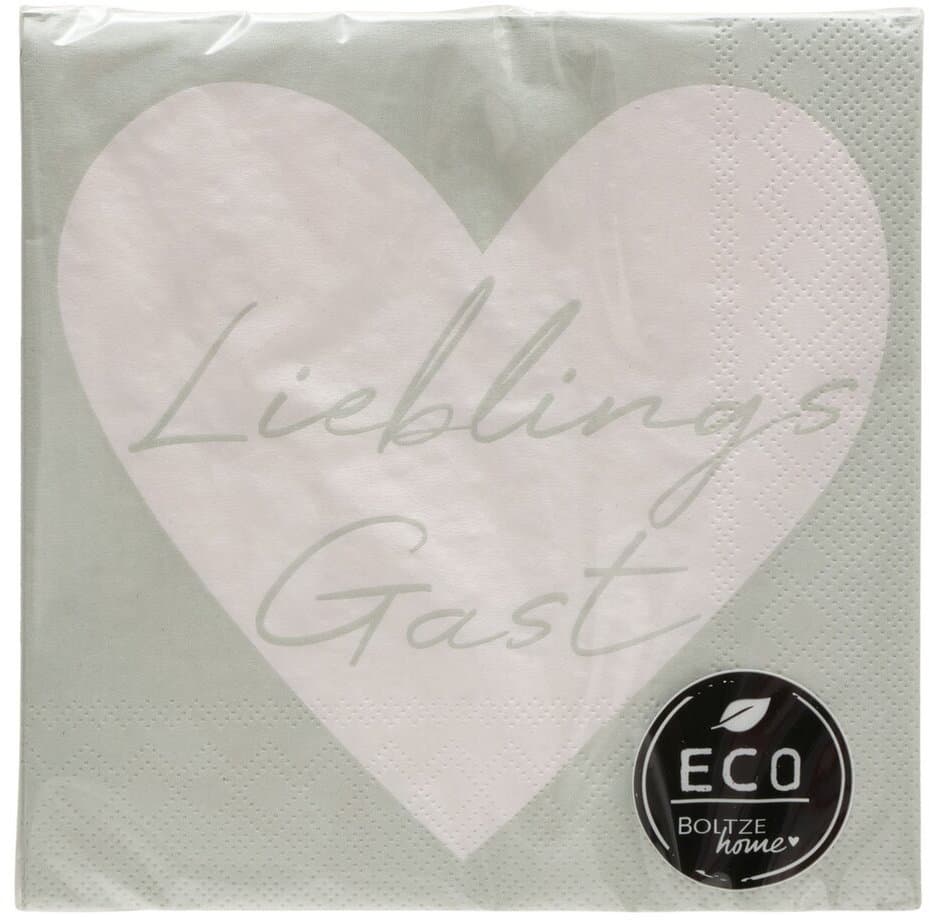 Boltze Servietten Lieblingsgast 16,5x16,5cm
