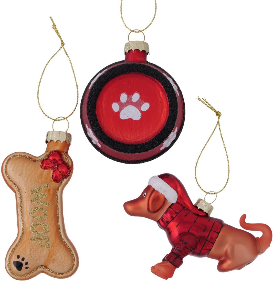 Boltze Weihnachtsanhänger Doglover 3-tlg.