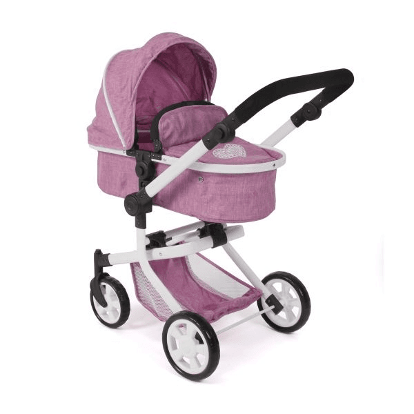 Bayer CHIC 2000 - Kombi-Puppenwagen MIKA – Jeans Pink