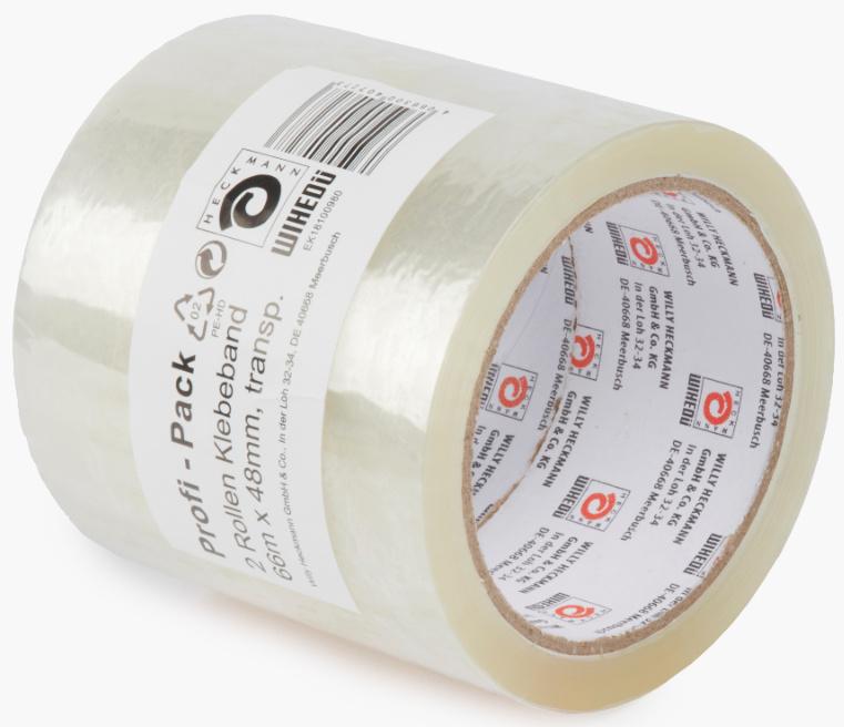 Produktbild Packband transparent Doppelpack 2 x 66m 2 von 2