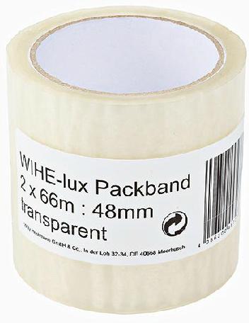 Packband transparent Doppelpack 2 x 66m