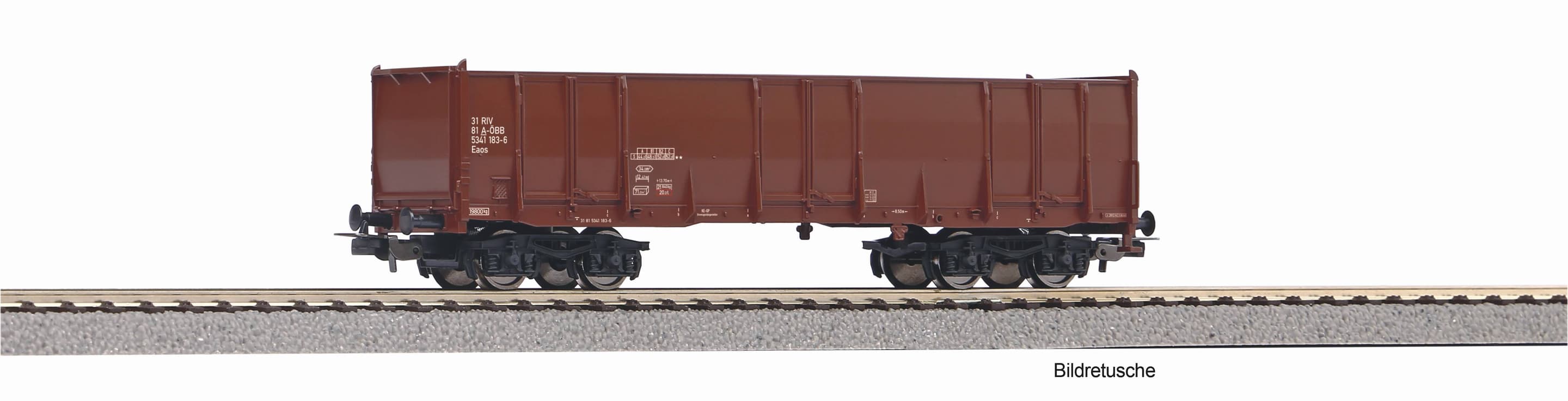 PIKO 98559D1 H0 Hochbordwagen Eaos ÖBB V, braun, #1  