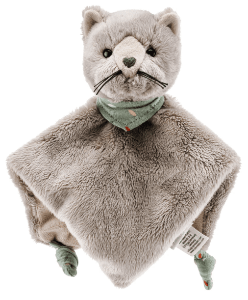 Sterntaler - Schmusetuch Katze Lilly in grau, 21cm