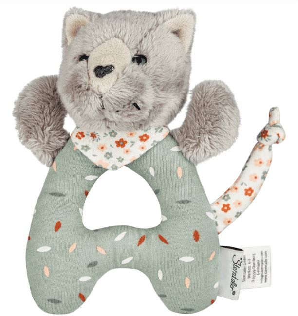 Sterntaler - Greifling Katze Lilly in grau, 15x14cm