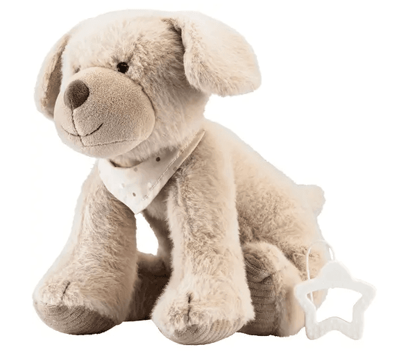 Sterntaler Spieluhr L Hund Lucky graubeige mit Brahms Wiegenlied