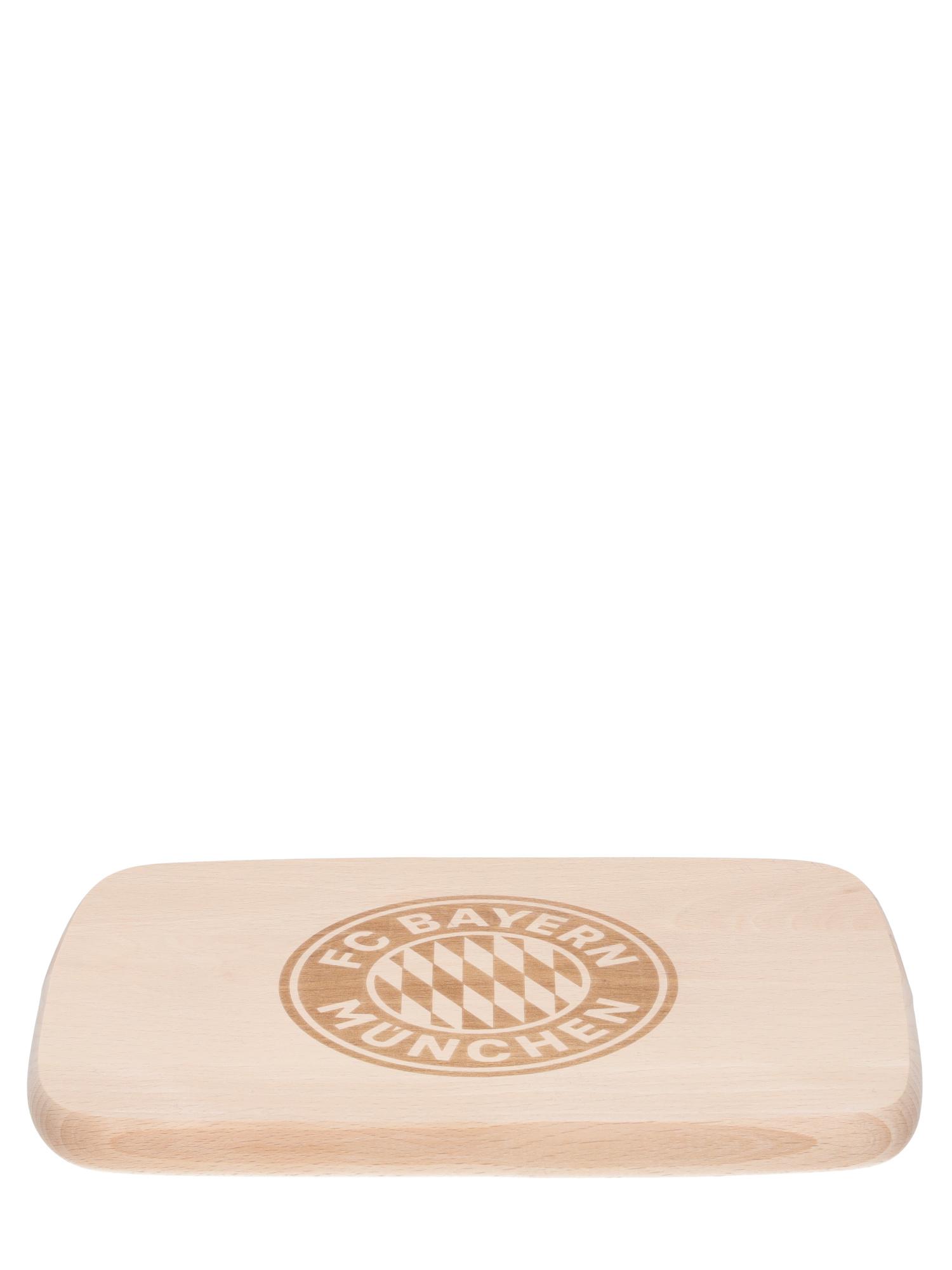 Produktbild FC BAYERN MÜNCHEN Brotzeitbrett Logo 2 von 3