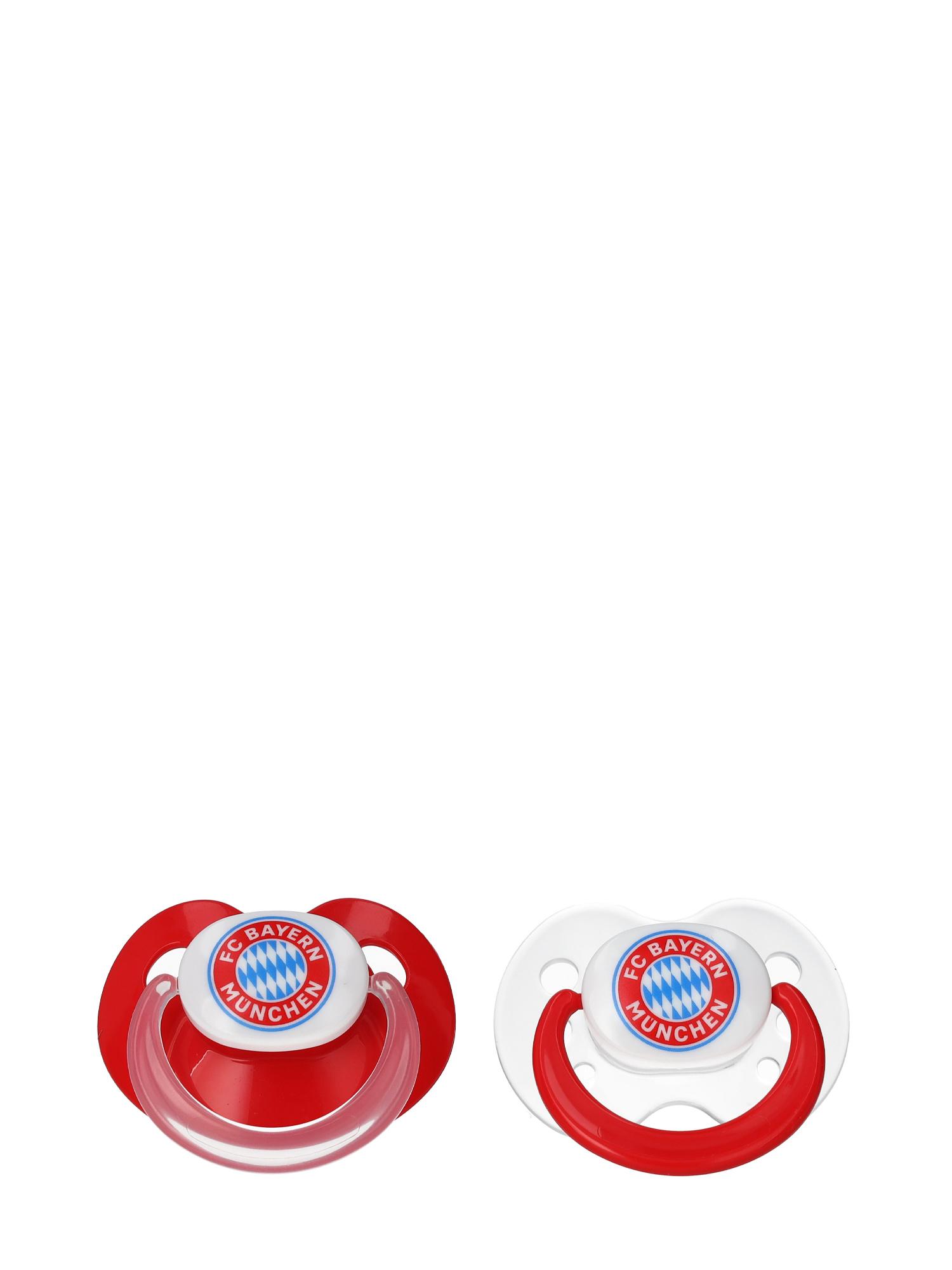 FC BAYERN MÜNCHEN Schnuller Logo 0-6 Monate 2er-Set