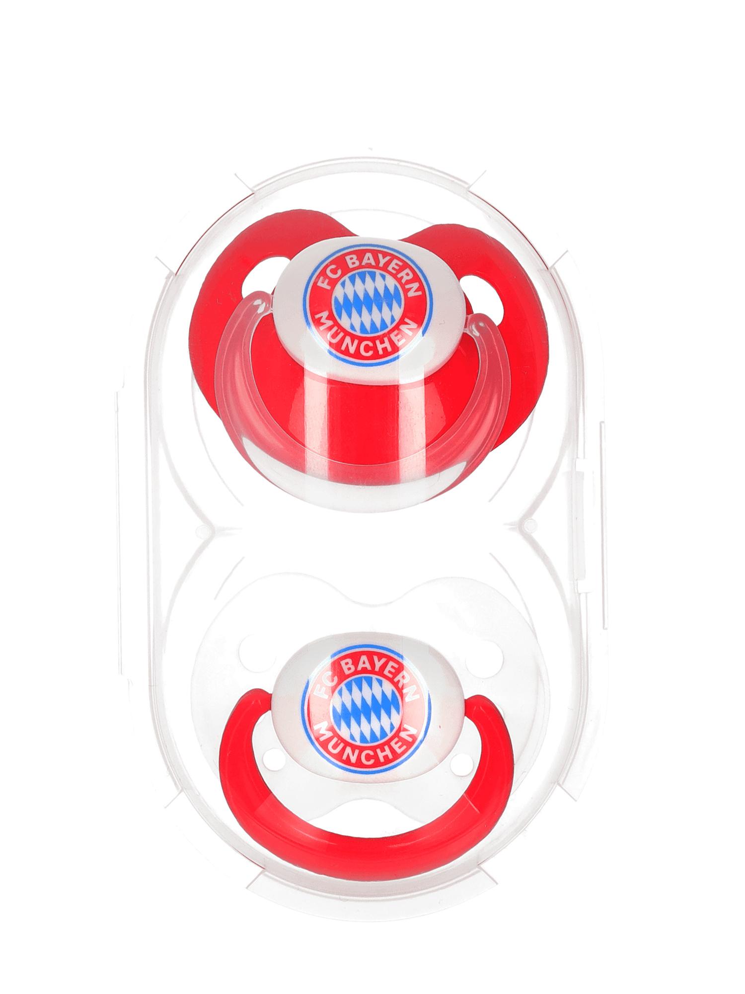 Produktbild FC BAYERN MÜNCHEN Schnuller Logo 6-18 Monate 2er-Set 3 von 5