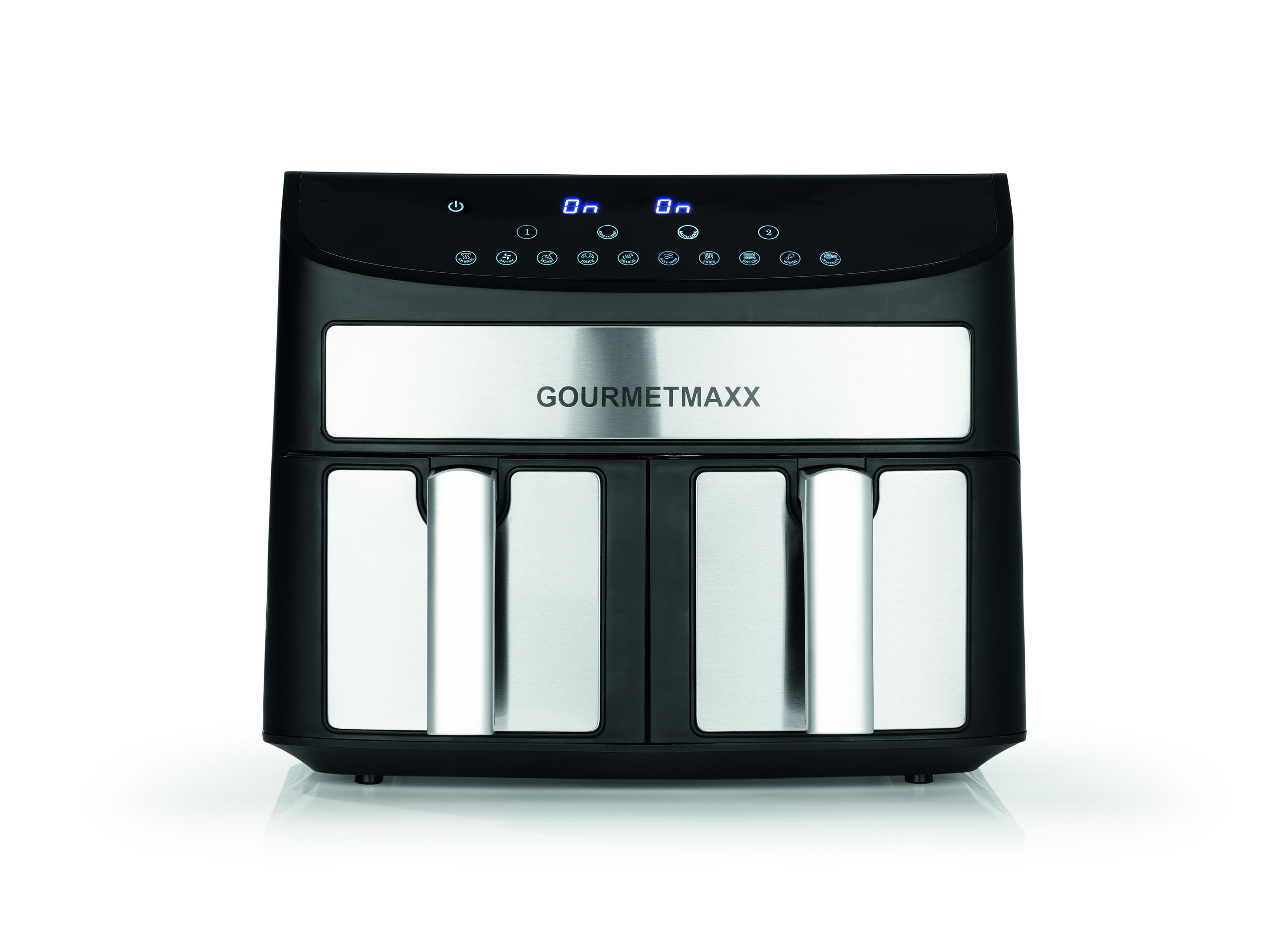 Produktbild GOURMETMAXX Heißluft-Fritteuse Zweikammer 7l 3 von 5