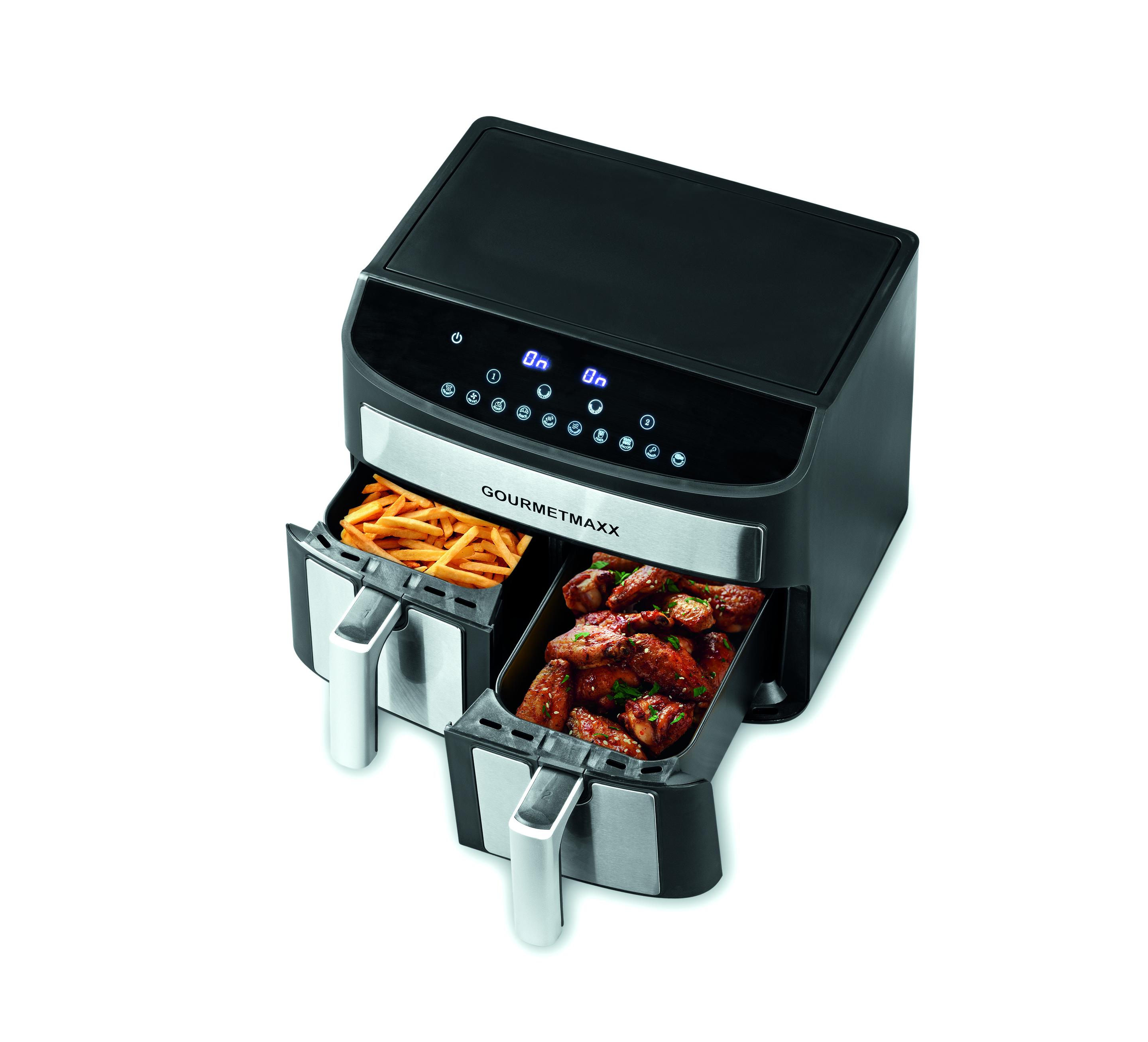 Produktbild GOURMETMAXX Heißluft-Fritteuse Zweikammer 7l 5 von 5
