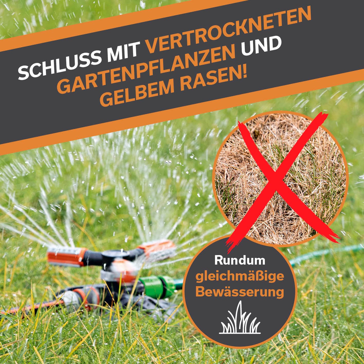 Produktbild EASYMAXX 360° Gartensprinkler 2er Pack 15 von 16
