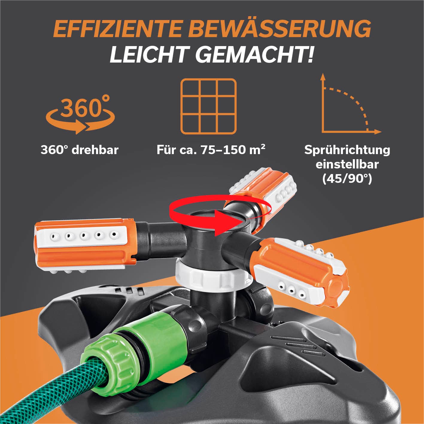 Produktbild EASYMAXX 360° Gartensprinkler 2er Pack 14 von 16