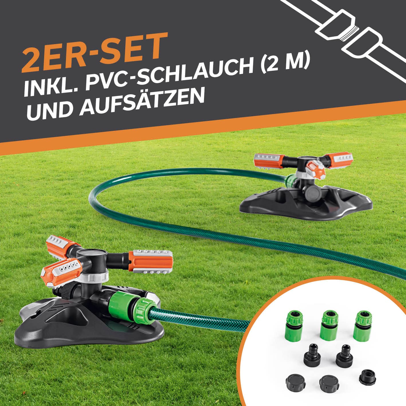 Produktbild EASYMAXX 360° Gartensprinkler 2er Pack 12 von 16