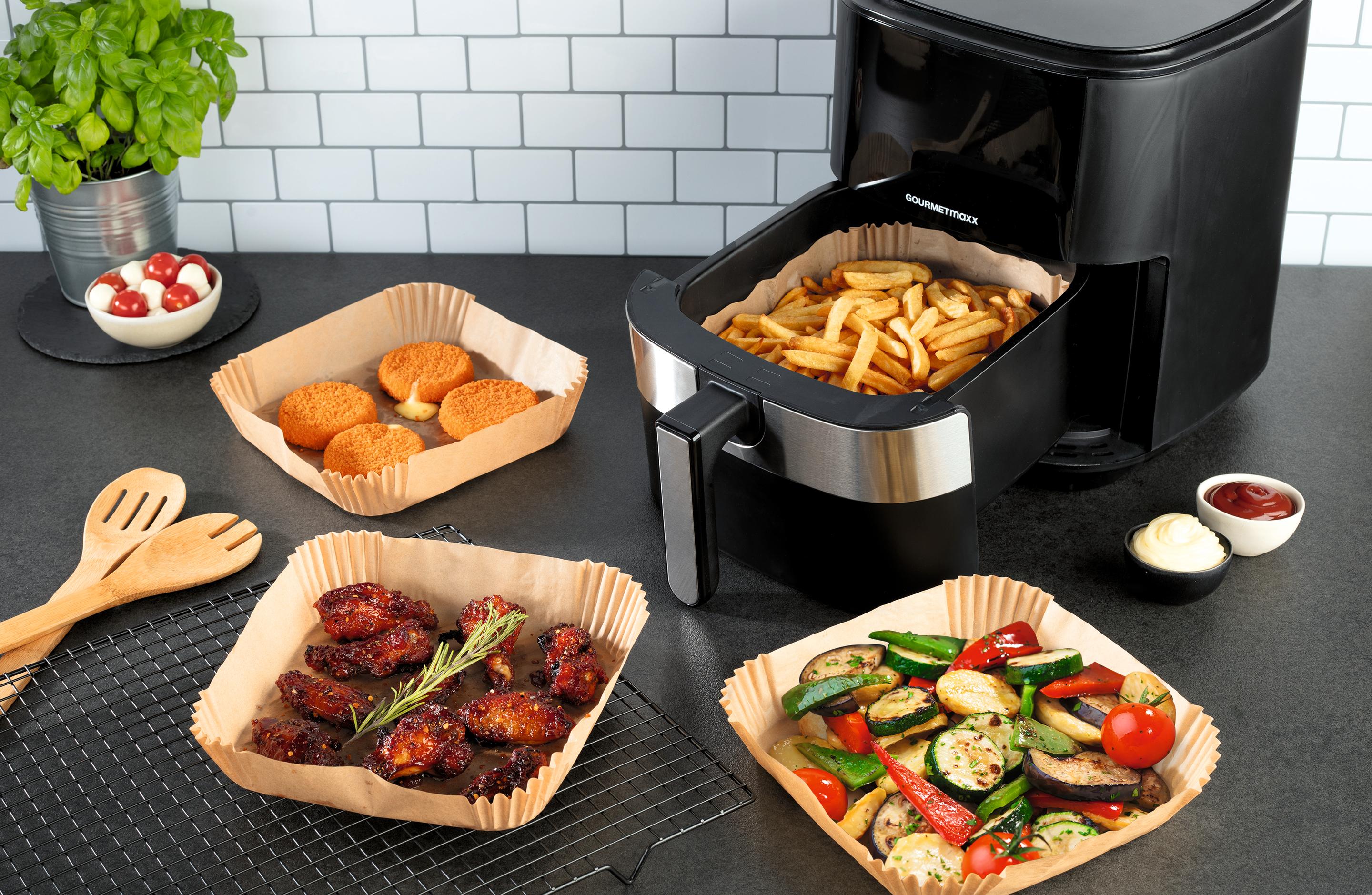 Produktbild GOURMETmaxx Backpapierschalen für Heißluftfritteusen 2-5l 7 von 11
