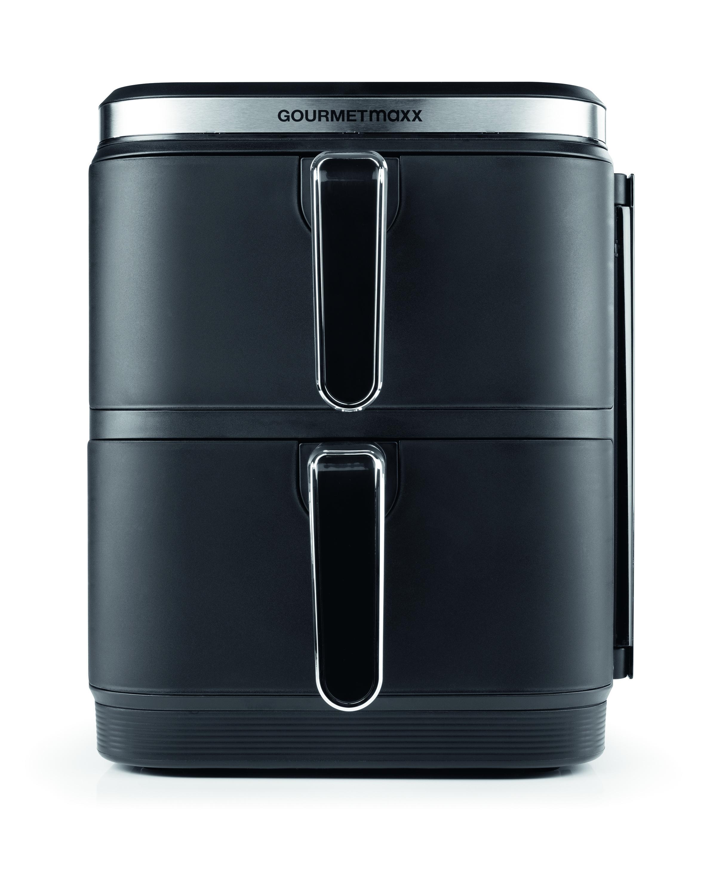 Produktbild GOURMETmaxx Heißluft-Fritteuse Doppelkorb 10l 3 von 9