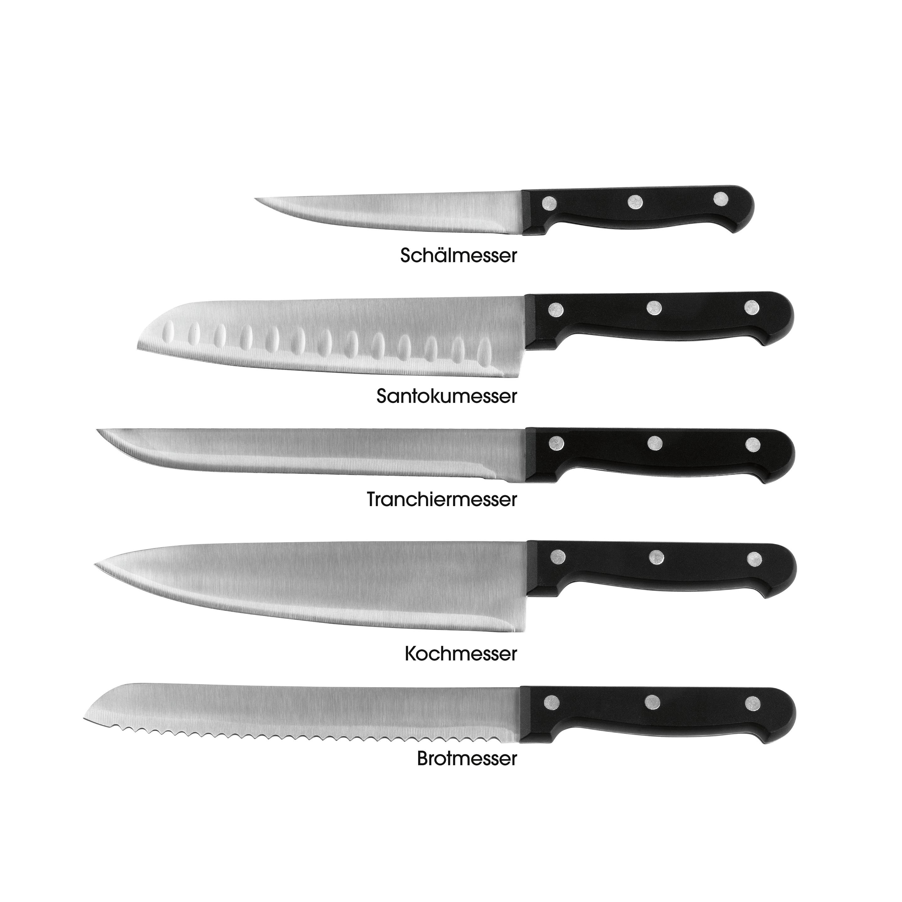Produktbild GOURMETmaxx Messerset mit Messerblock 6-tlg. 2 von 8