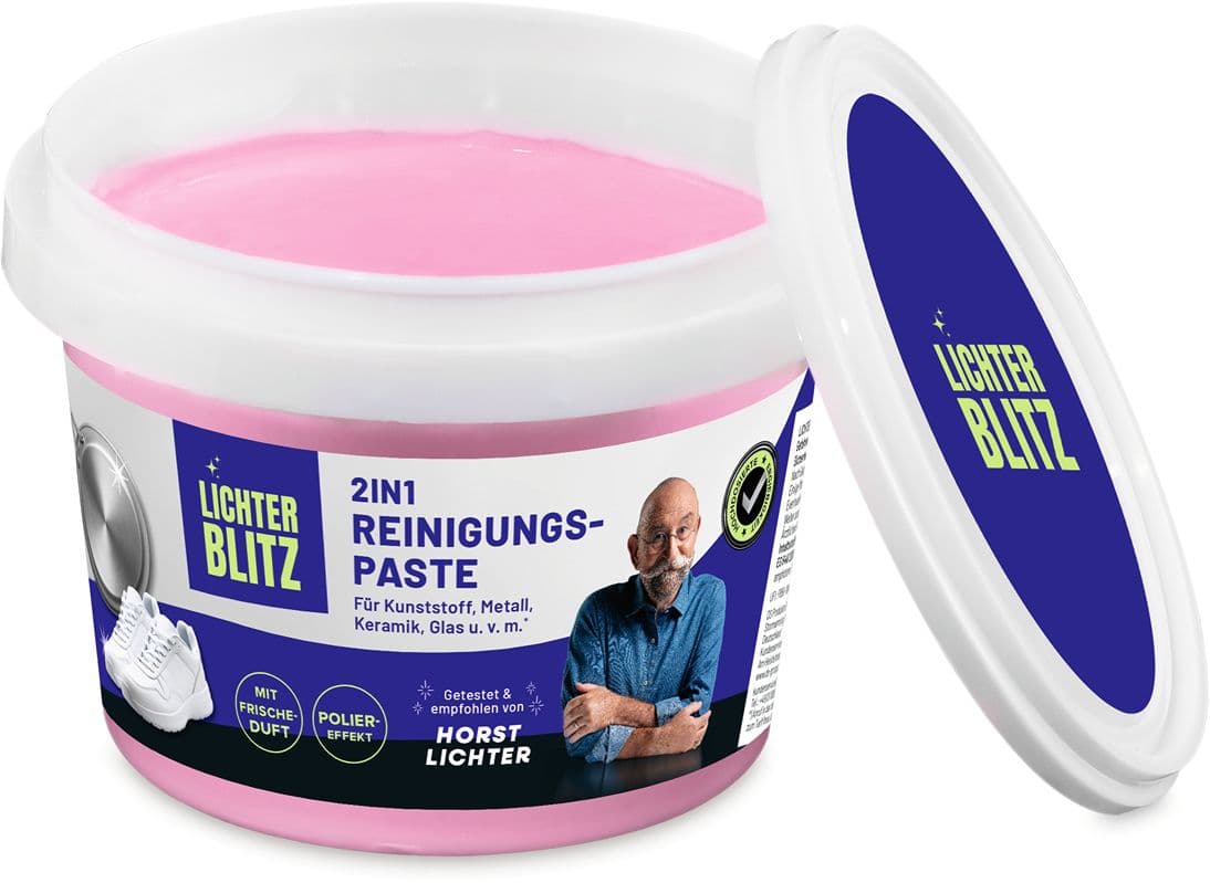 LICHTERBLITZ 2in1 Reinigungspaste