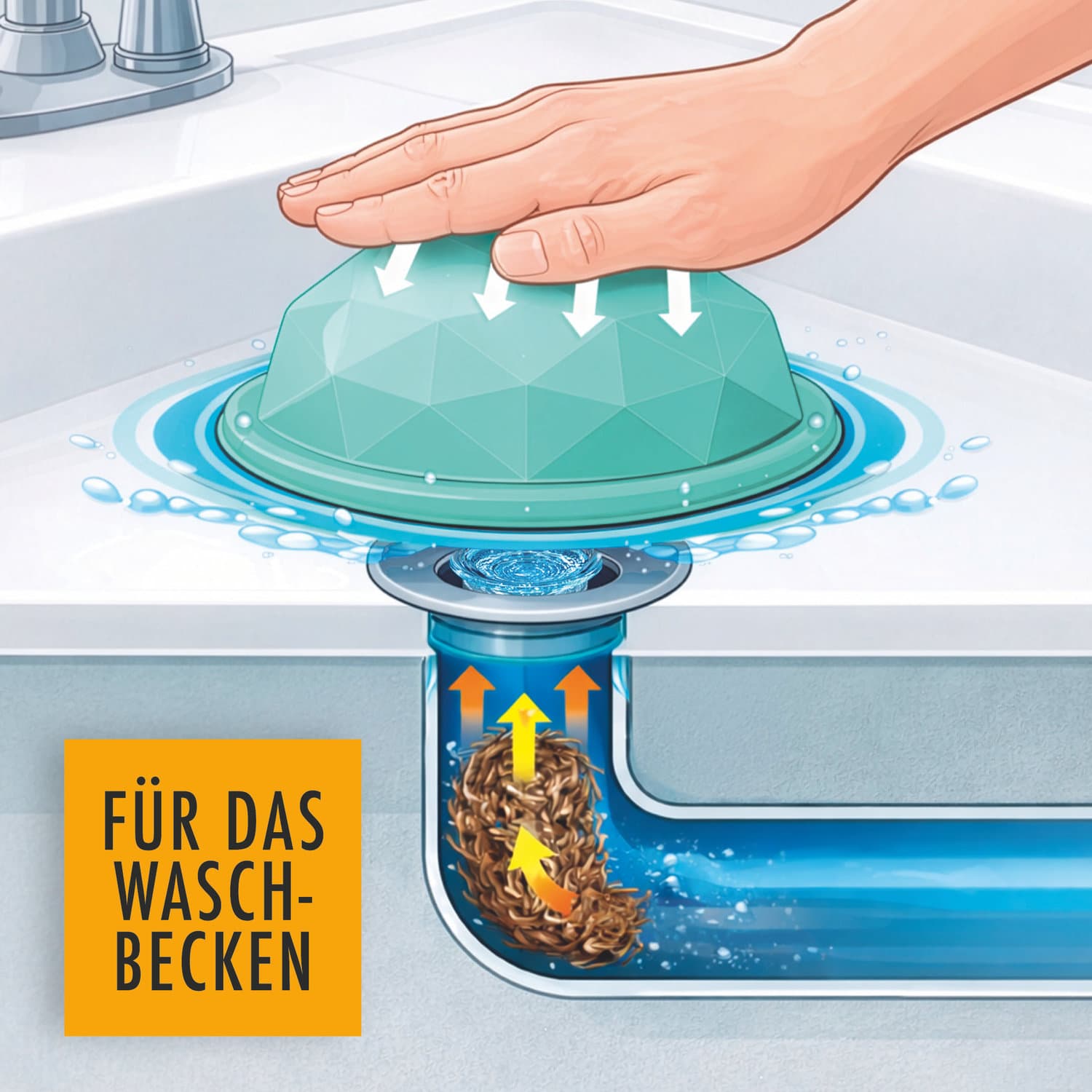 Dekadome Ausgussreiniger Ø13cm