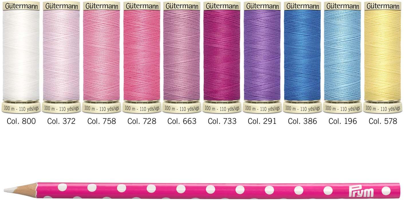 Produktbild Gütermann Nähfadenbox Cute and Pink mit Markierstift 11-tlg. 4 von 6