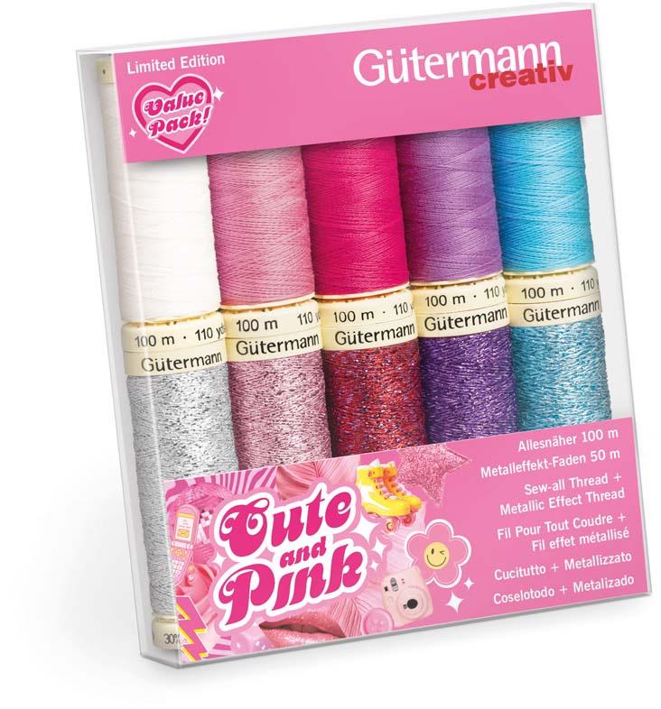Gütermann Nähfadenbox Cute and Pink 10-tlg.
