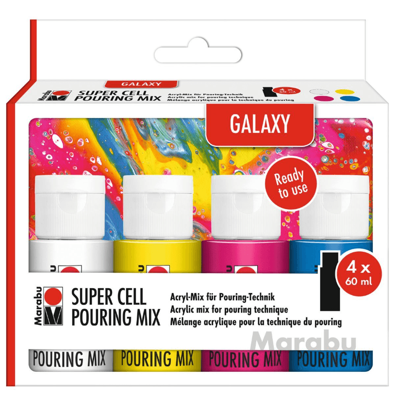 Marabu Super Cell Pouring Mix Galaxy 4 x 60 ml