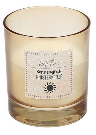 Steinhart Glas Knisterkerze Me Time 7,9cm