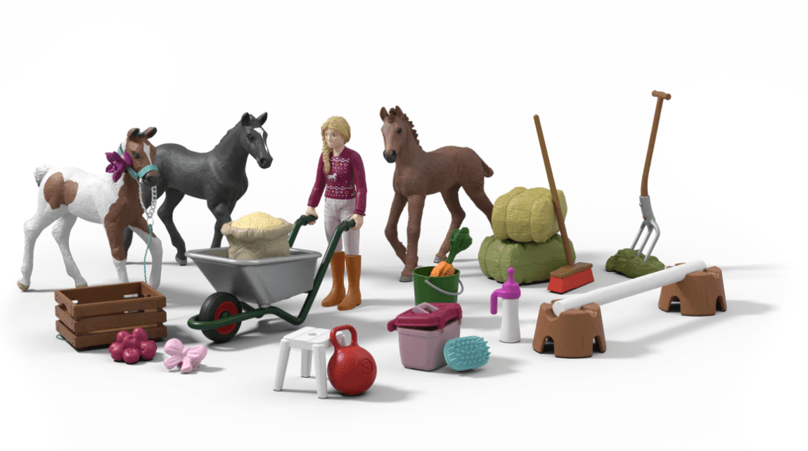 Produktbild Schleich 99178 - Horse Club - Adventskalender 2025 - Weihnachtswunder Fohlenaufzucht 6 von 12