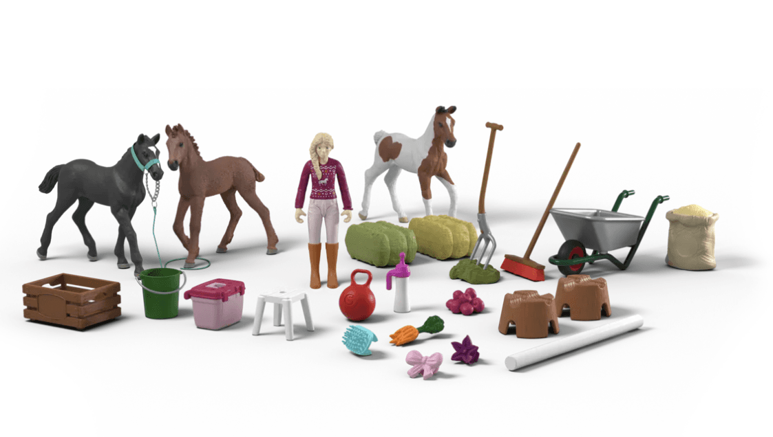 Produktbild Schleich 99178 - Horse Club - Adventskalender 2025 - Weihnachtswunder Fohlenaufzucht 5 von 12