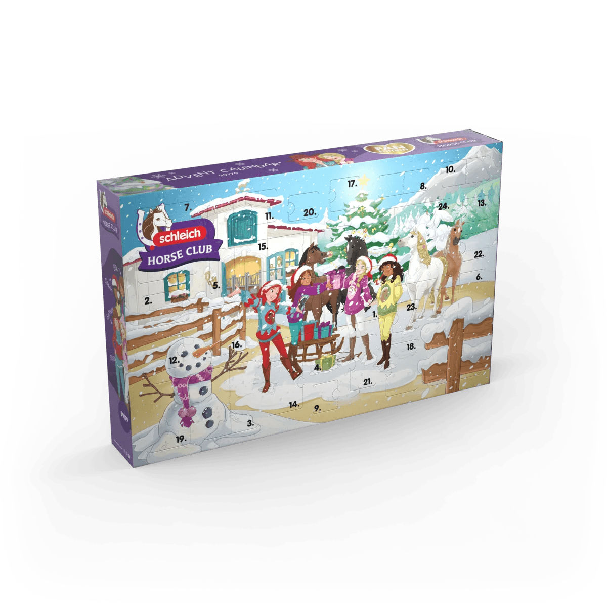 Schleich 99179 - Großer Adventskalender HORSE CLUB - Weihnachtliche Schlittenfahrt