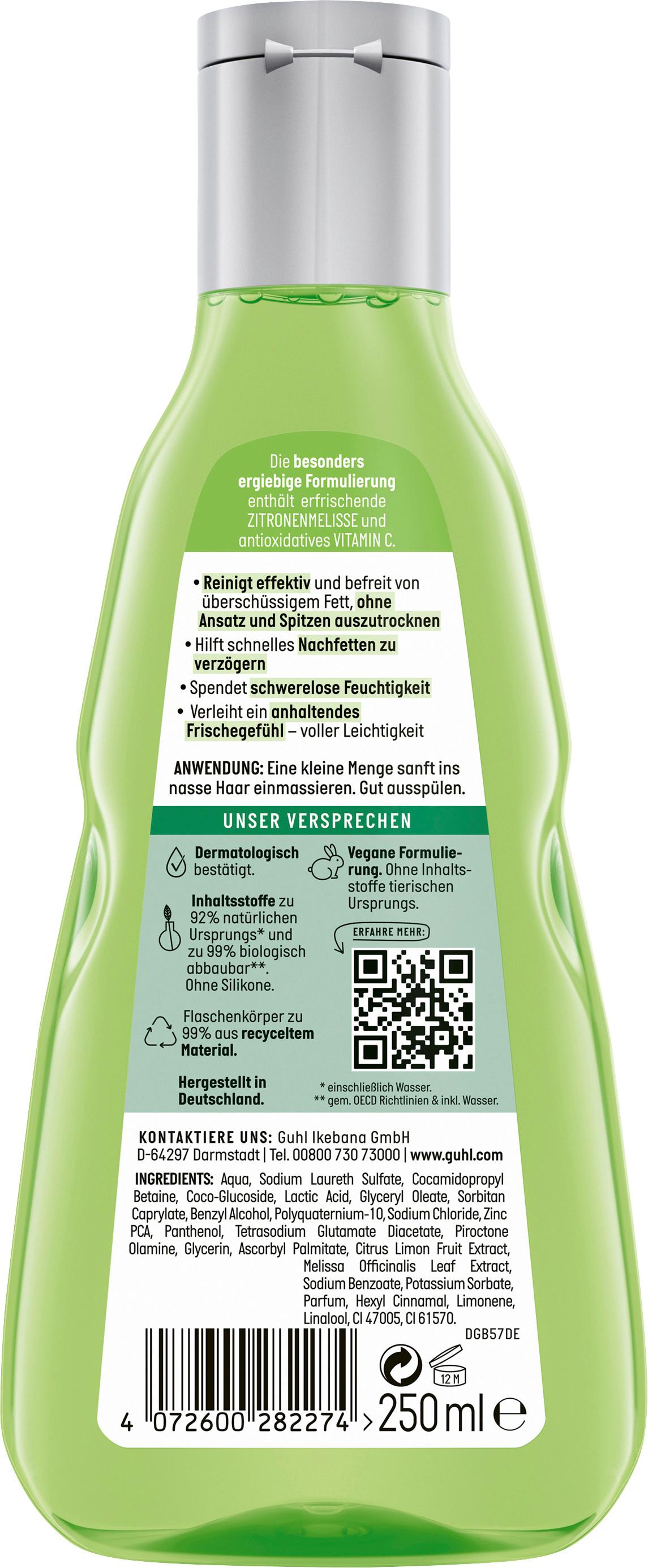 Produktbild GUHL FRISCHE&LEICHTIGKEIT Anti-Fett Shampoo 2 von 2