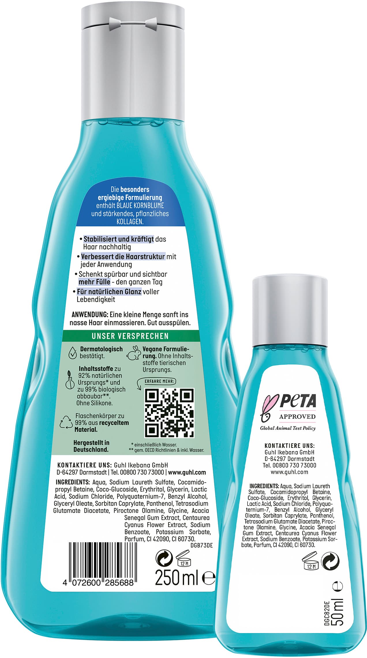 Produktbild GUHL Langzeit Volumen Kräftigendes Shampoo + Mini 2 von 2