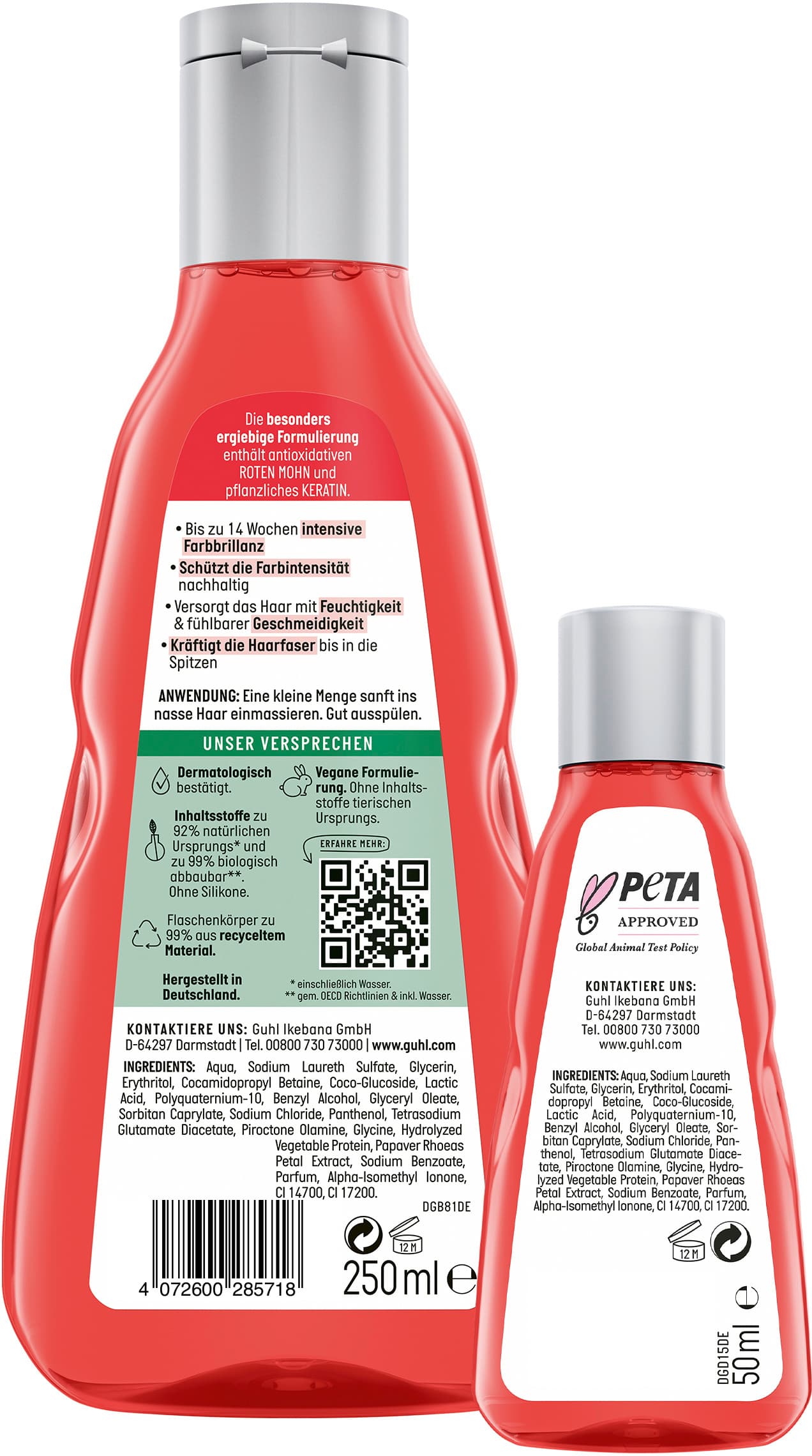 Produktbild GUHL Color Schutz & Pflege Farbglanz Shampoo + Mini 2 von 2