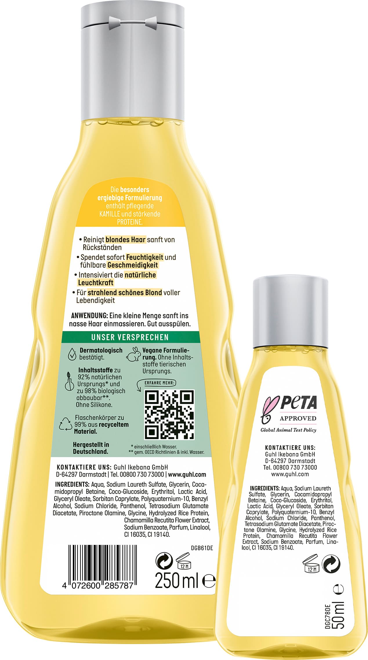 Produktbild GUHL Blond Faszination Farbglanz Shampoo + Mini 2 von 2