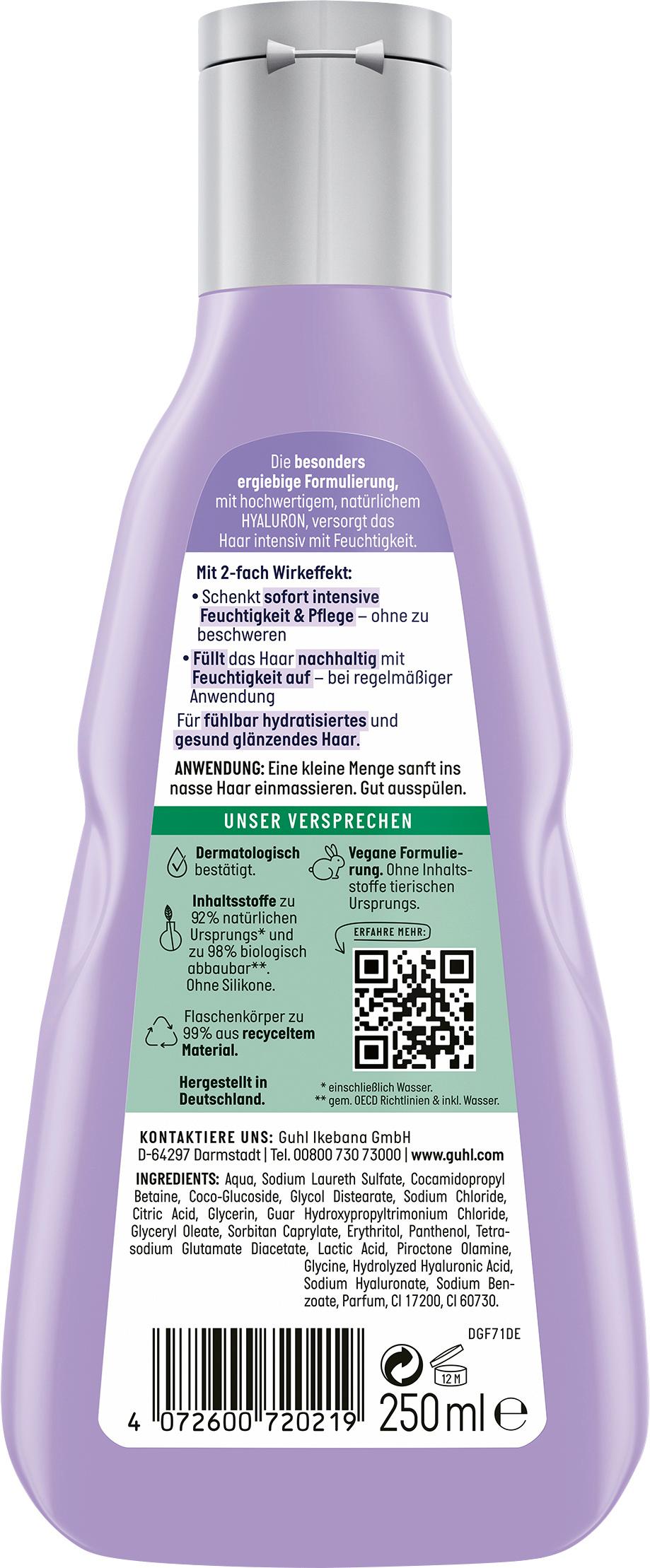 Produktbild GUHL HYALURON&PFLEGE Feuchtigkeits-Shampoo 250 ml 2 von 2