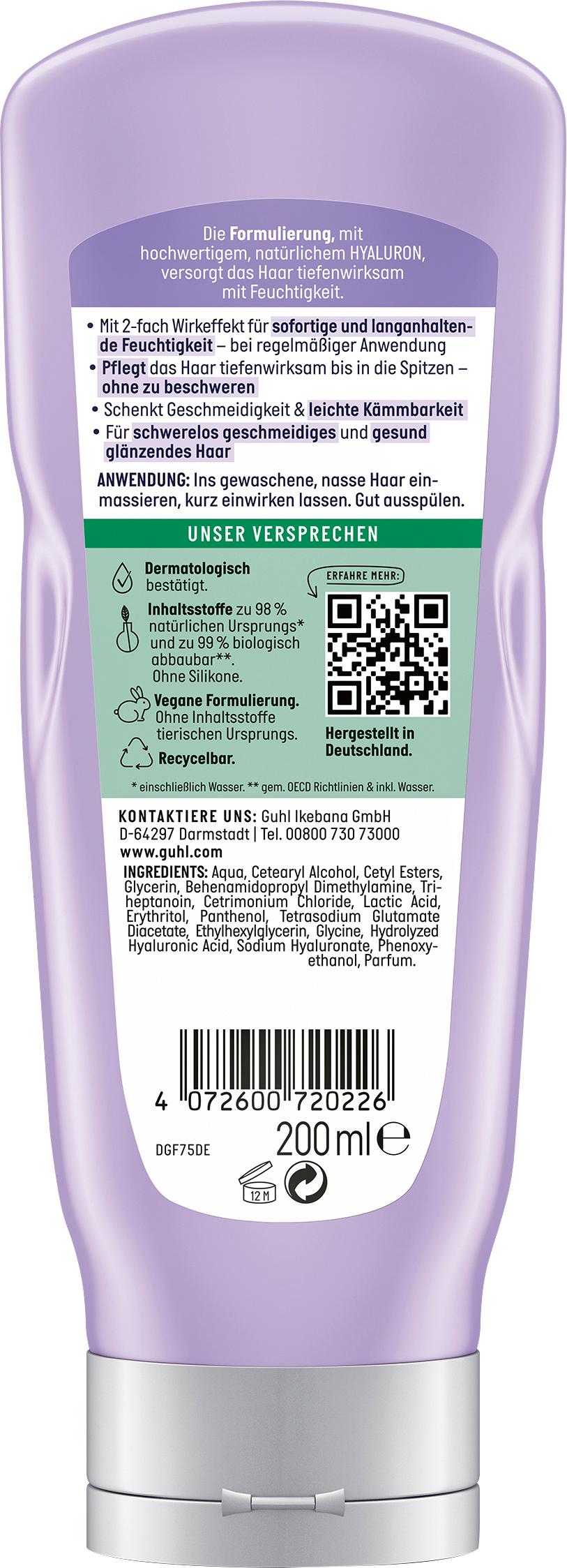 Produktbild GUHL HYALURON&PFLEGE Feuchtigkeits-Spülung 200 ml 2 von 2