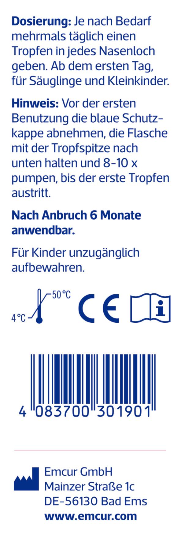 Produktbild Emsan Baby Nasentropfen 20ml in FS 2 von 7