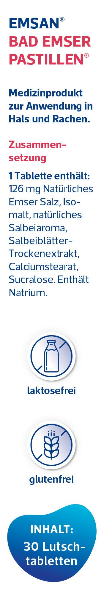 Produktbild Emsan Bad Emser Past. ohne Zucker mit Salbei 30er 5 von 5