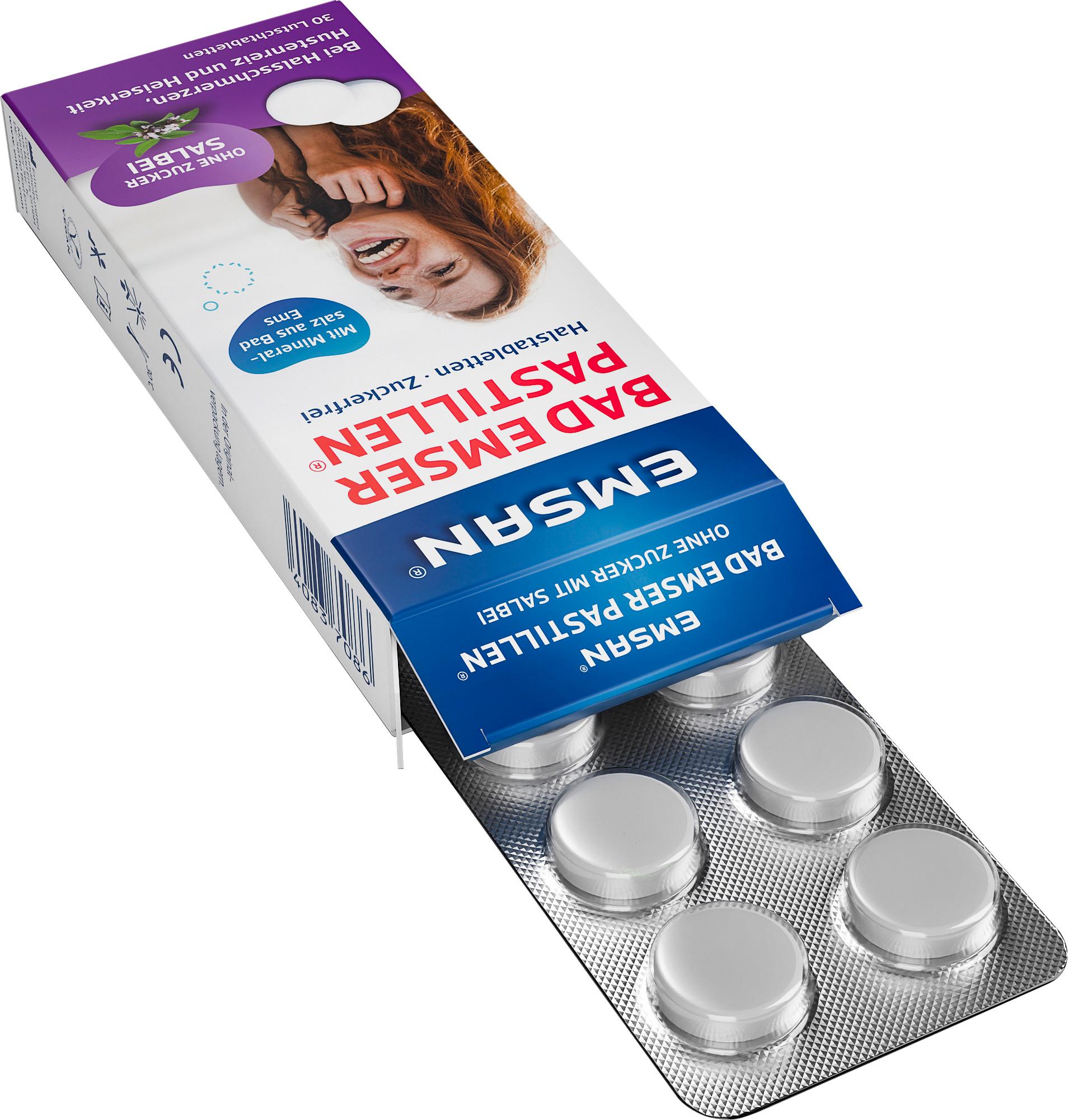 Produktbild Emsan Bad Emser Past. ohne Zucker mit Salbei 30er 4 von 5