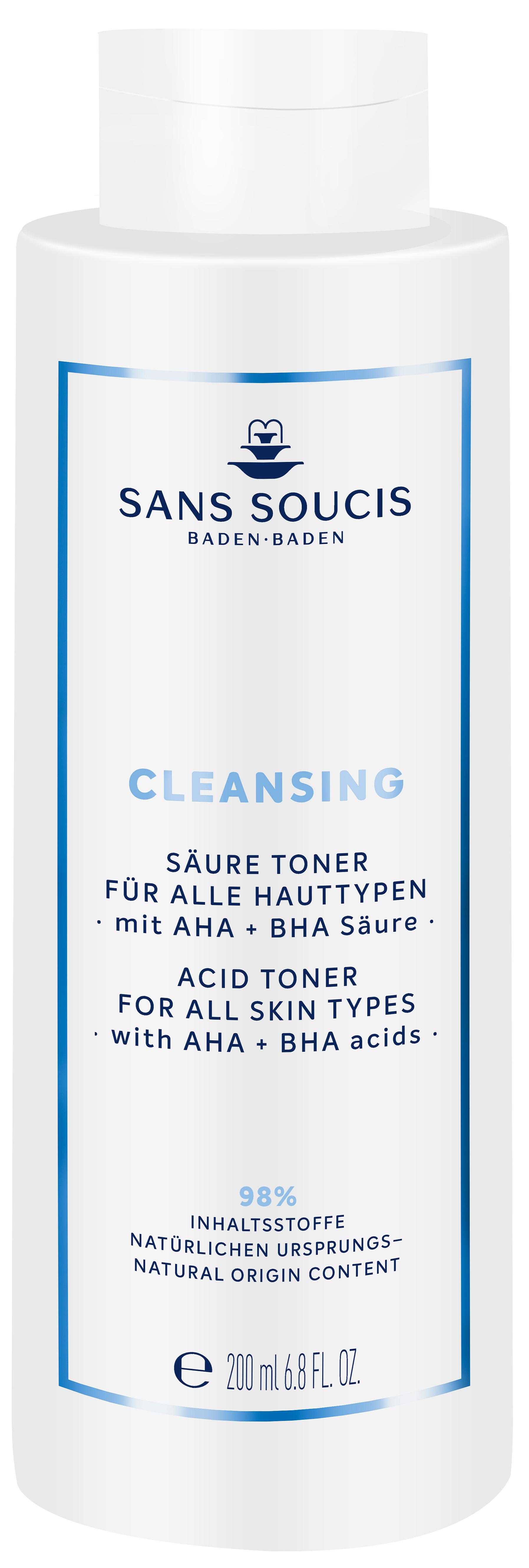 SANS SOUCIS Cleansing Säure Toner mit AHA + BHA Säure