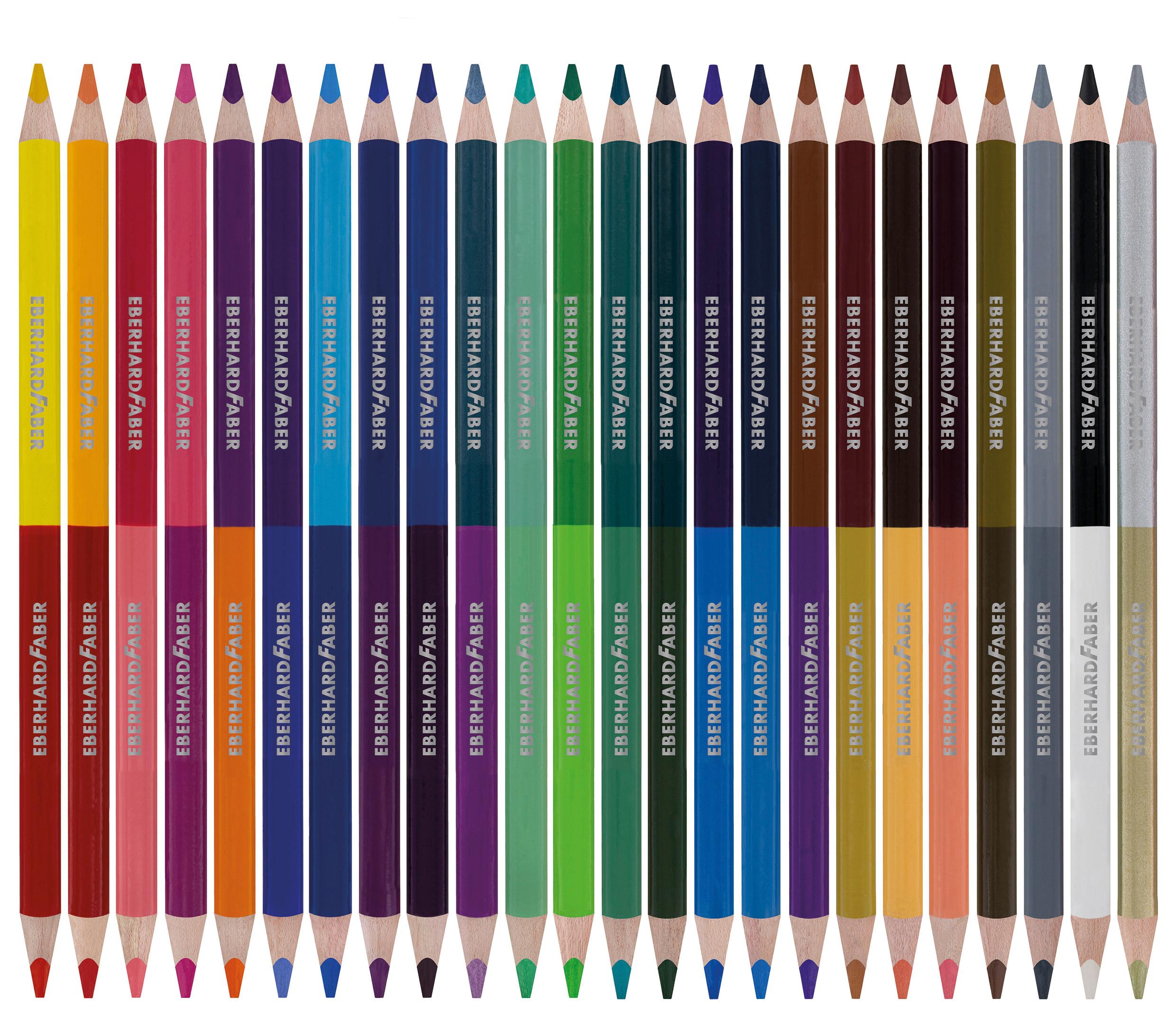Produktbild EBERHARD FABER Farbstift Buntstift Duo 24er Kartonetui 4 von 4