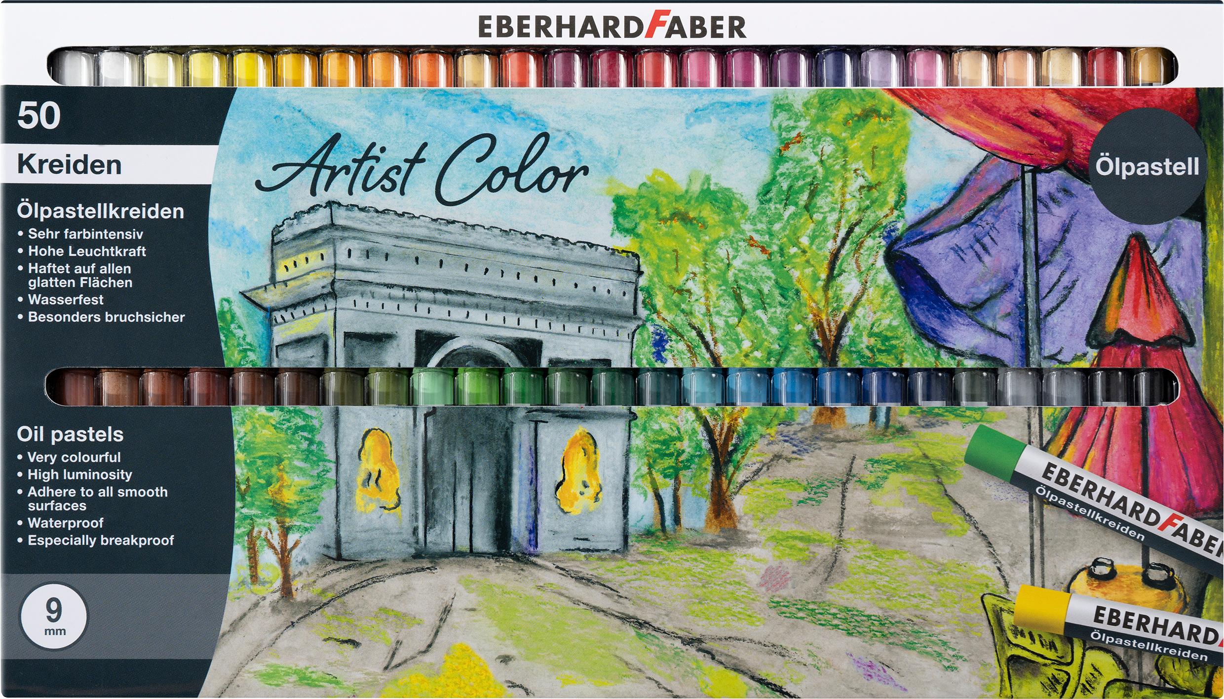 EBERHARD FABER Artist Color Ölpastellkreide Kartonetui mit 50 Kreiden