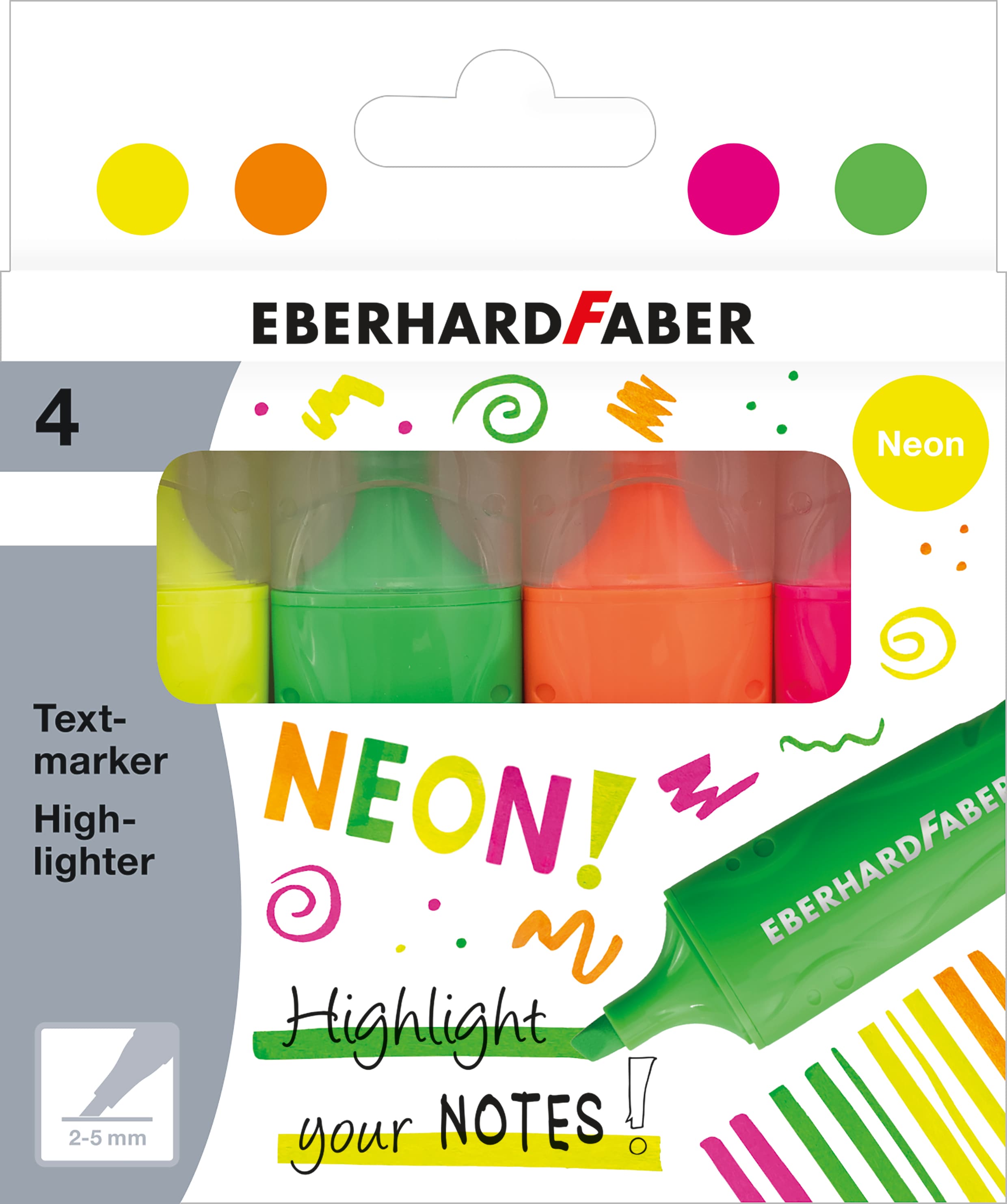 EBERHARD FABER Textmarker NEON 4er Etui