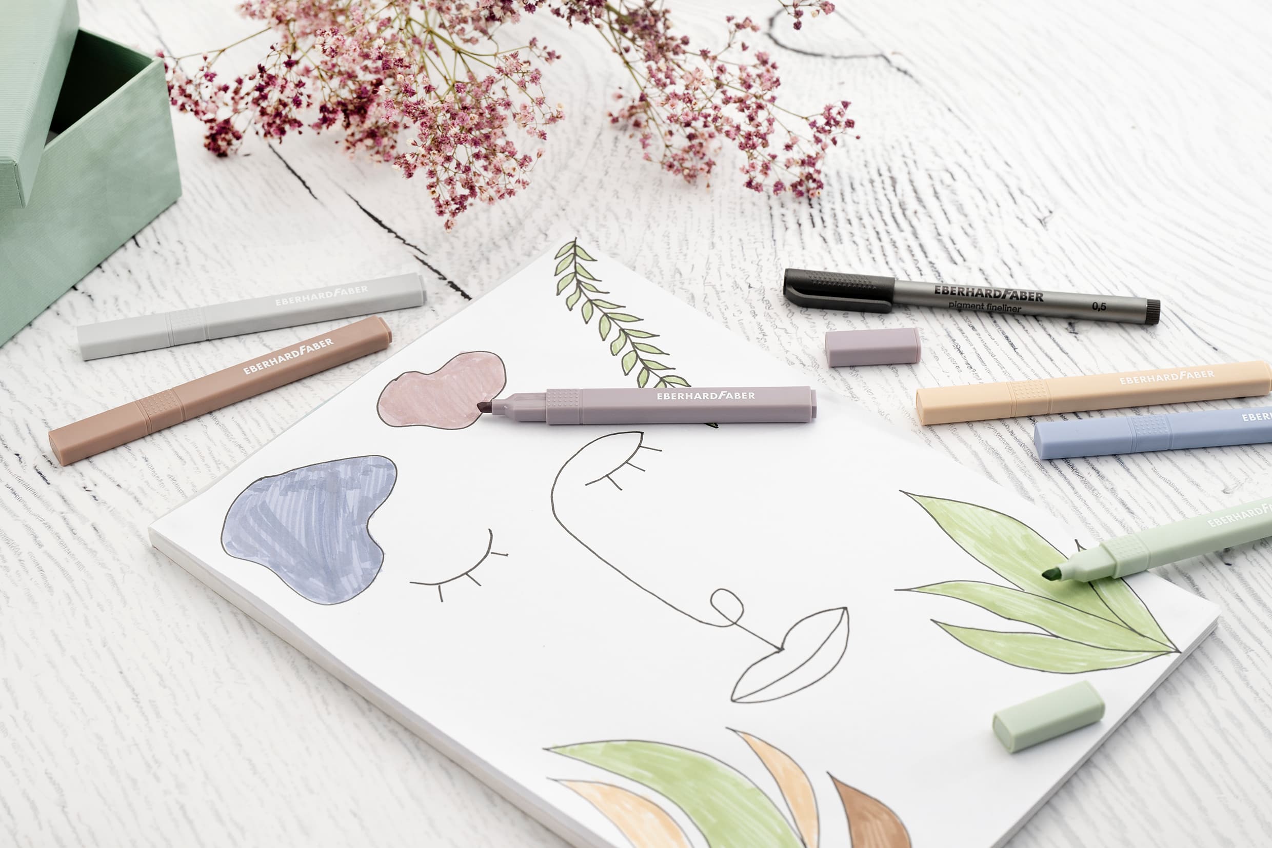 Produktbild EBERHARD FABER Textmarker Slim natural shades 6er Etui 2 von 3