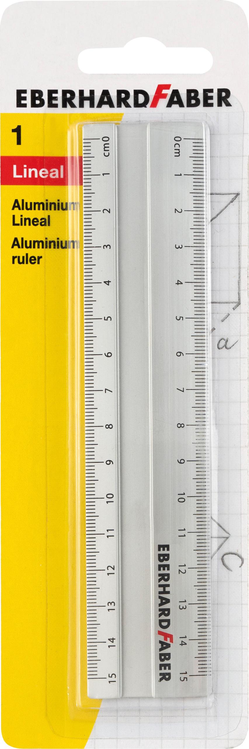 EBERHARD FABER Lineal aus Aluminium 15cm