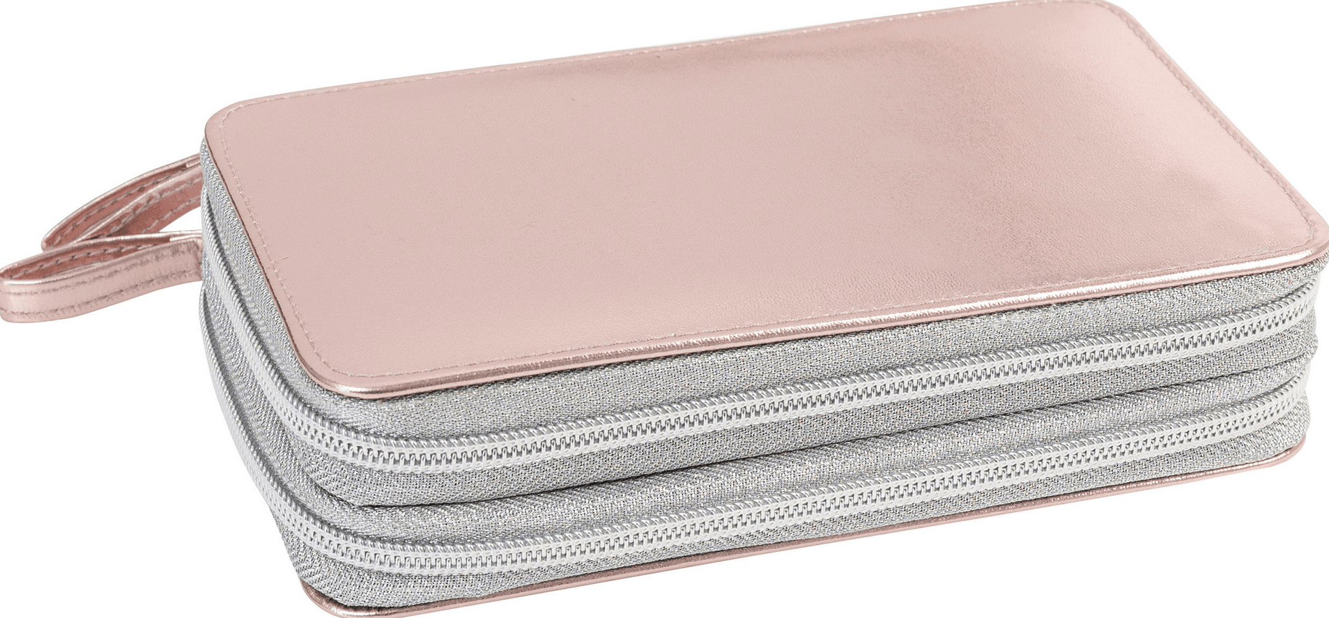 EBERHARD FABER Schüleretui Double Decker rosé gold shine 24 teilig 