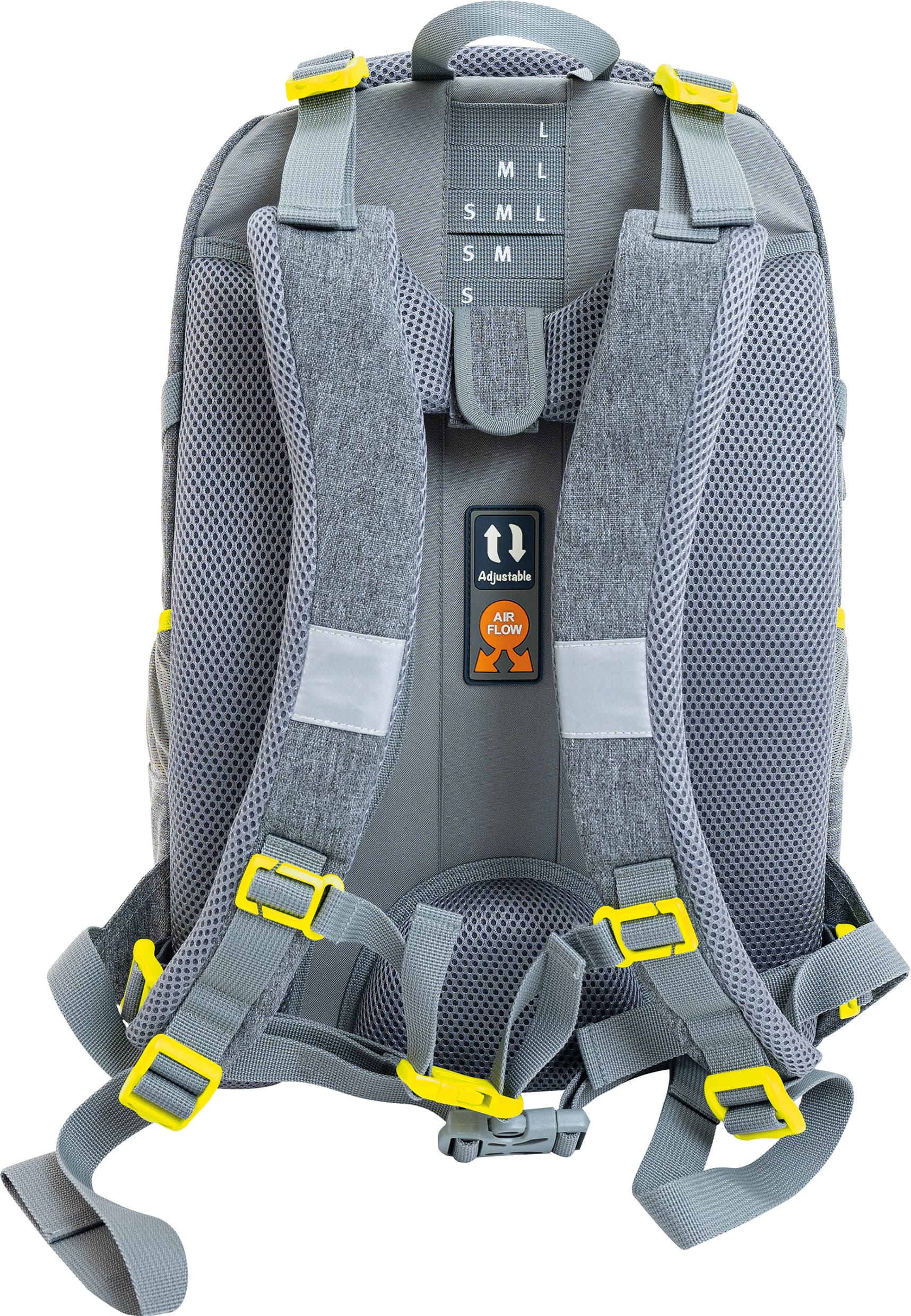 Produktbild EBERHARD FABER Schulrucksack X-Style neon gelb 4 von 4
